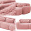 Canapé modulaire en L doux et moelleux en tissu moelleux modulaire avec éponge haute densité 32D, connexion par le bas et la boucle antidérapante, aucun canapé 4 places requis-1542407086