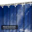 Rideau de douche dramatique bleu ciel avec 12 crochets-474475697