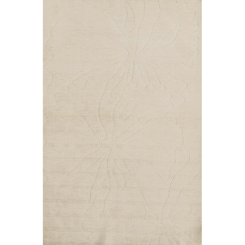 Hand Woven Silk and Wool Area Rug