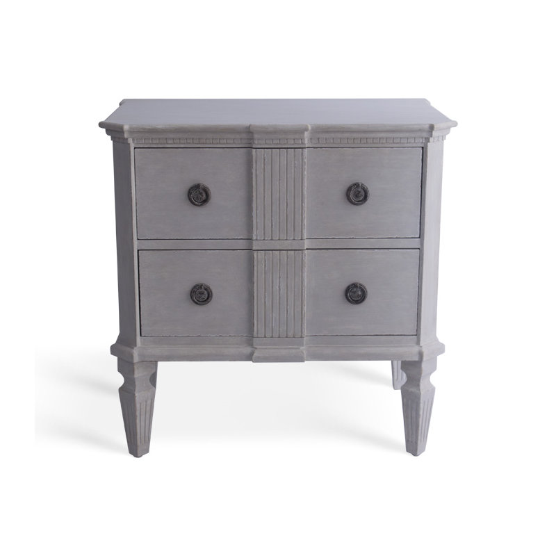 Commode d'appoint côtelée