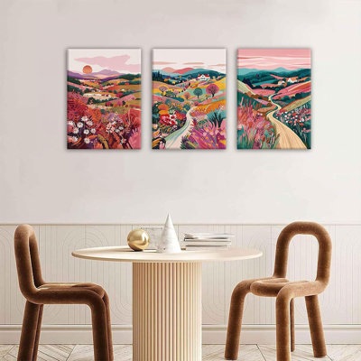 3 Piece Wrapped Canvas Print