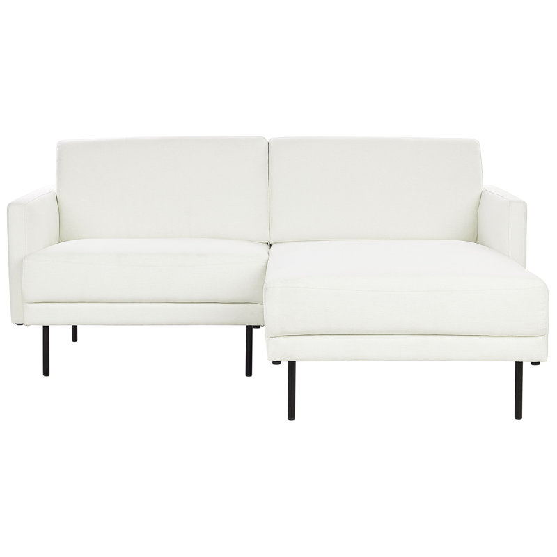 Qwanell 2 Seater Corner Sofa , White Polyester