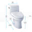 UltraMax II 1.28 GPF Elongated One-Piece Toilet with S350e Electronic Bidet Seat