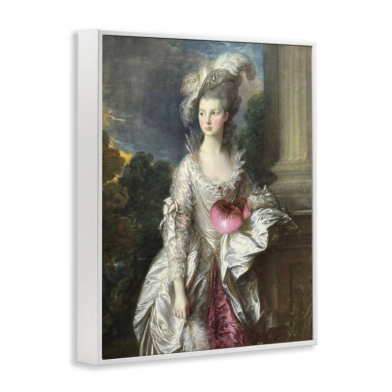 Dame historique avec gant de boxe, giclée encadrée, design par Grotto Studios, H 20 po x l 16 po
