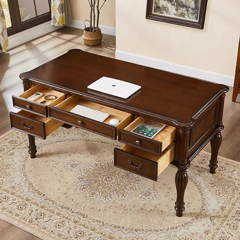 American style home desk and chair set