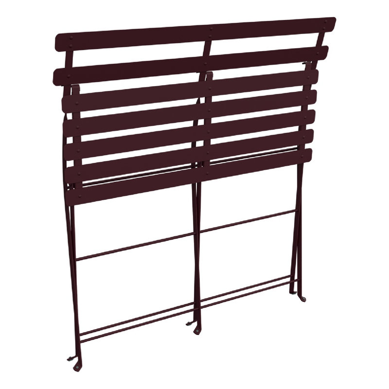 Banc de jardin en acier Bistro, Cerise noir