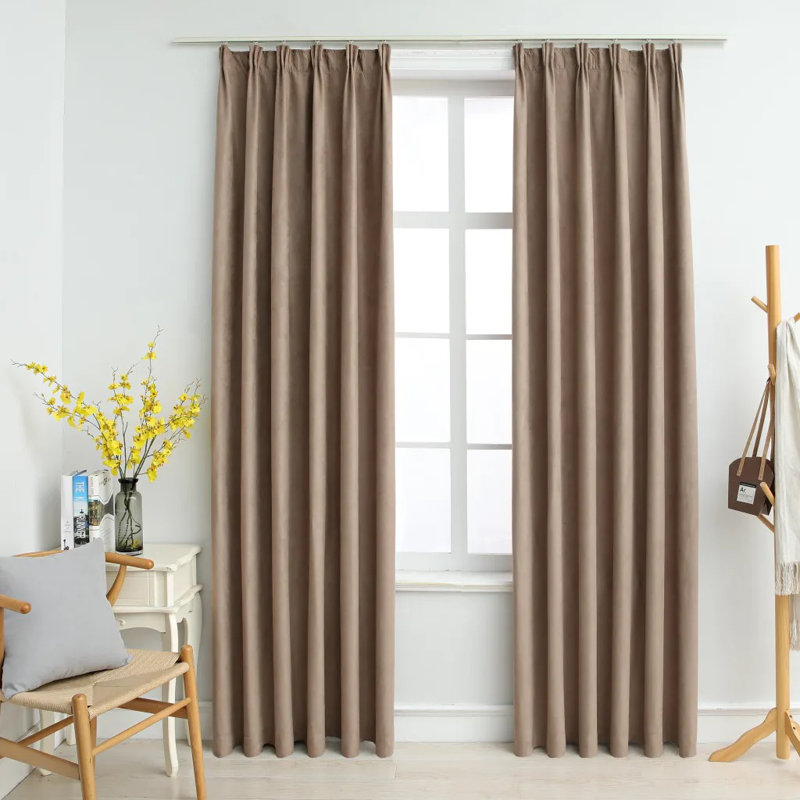 Armond Blackout Curtain Pair, 140 W  x 245 D cm