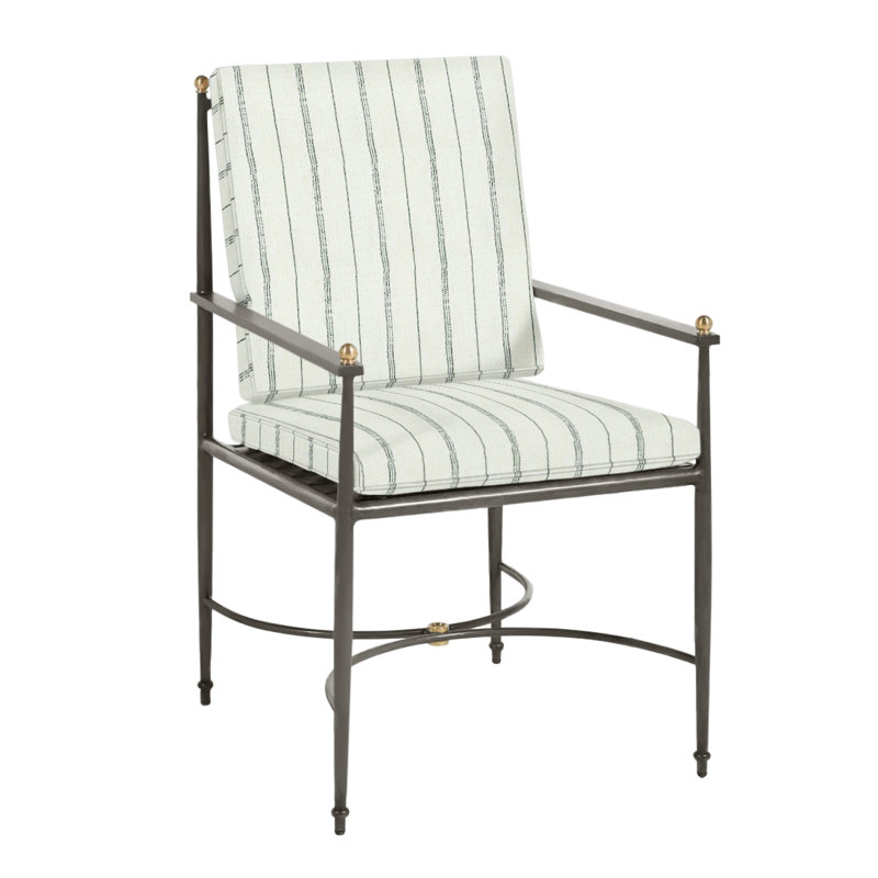 Roma Patio Chair with Cushions, Rollo Chambray, Welt