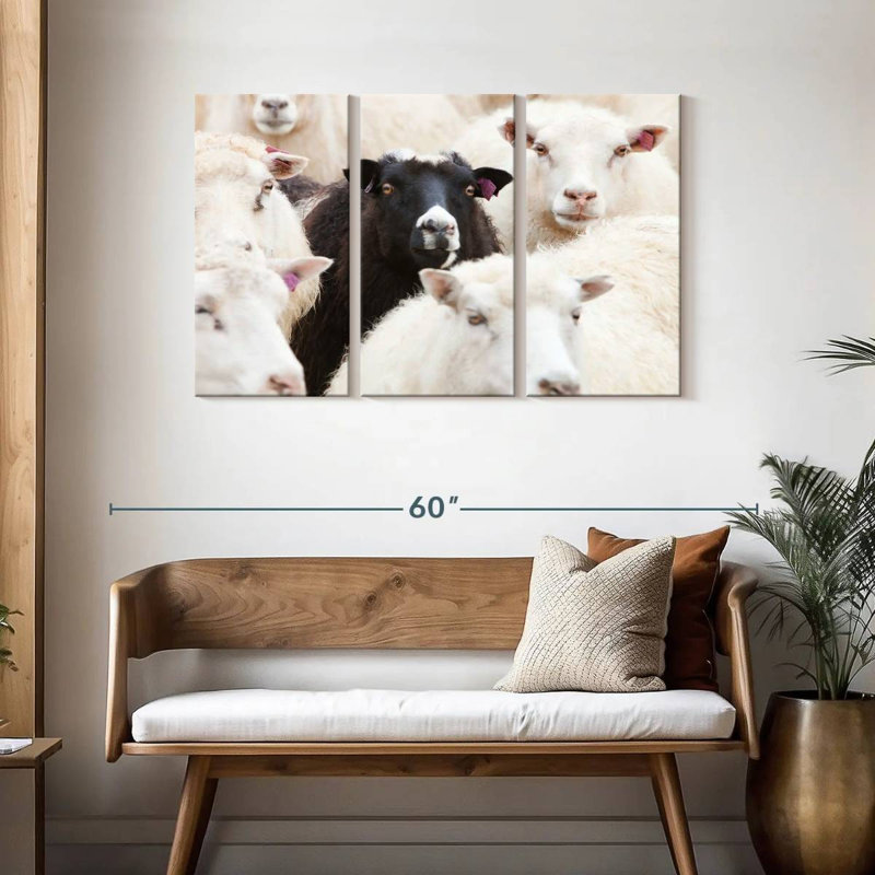Brampt Standout Black Sheep, 28" H x 45" W