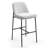 Set of 2 Necie Fabric Counter Stool with Metal Legs-628515069