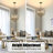 4 - Light Dimmable Globe Crystal Chandelier
