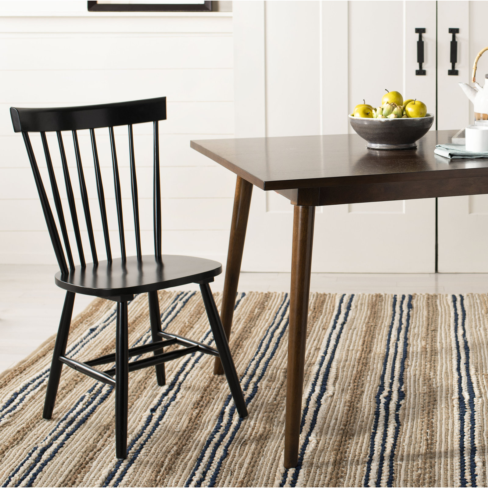 Matanna Oak Dining Chair, Black
