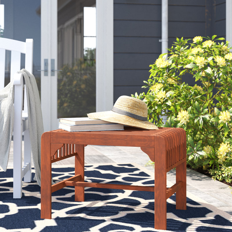 Aleha Solid Wood Eucalyptus Outdoor Bench
