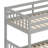 Bunk Bed With Integrated Trundle, Sturdy Ladder, And Protective Guardrails-1860375030