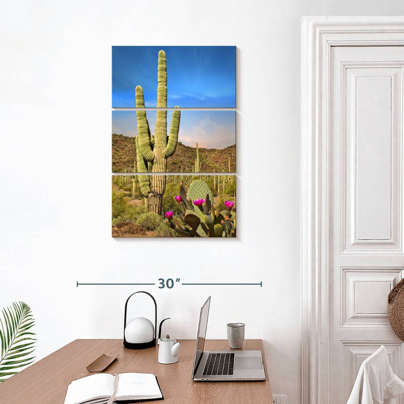 Harnek Saguaro et figuier de Barbarie cactus, H 32 po x l 20 po