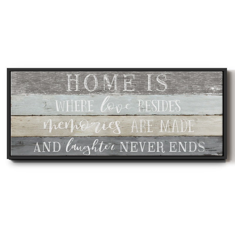 Home is Where- Framed Canvas