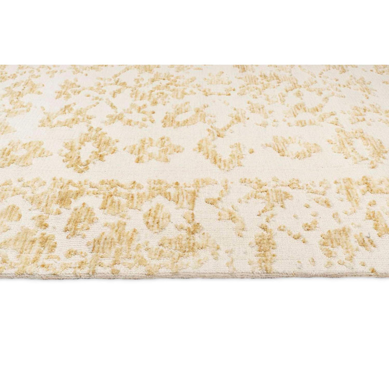 Tapis d'intérieur / extérieur en microfibre tissé à la machine Floral, Rectangle 5 pi x 8 pi