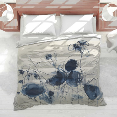Floral Bedding Abstract Comforter Minimalist