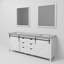 Ensemble de meuble-lavabo double l 84 po x P 22 po et miroirs 34 po Marsyas-2103306858-2103306859