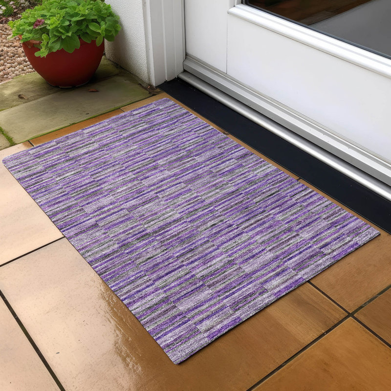 Colier Striped Indoor / Outdoor Rug, Rectangle 1'8" x 2'6"