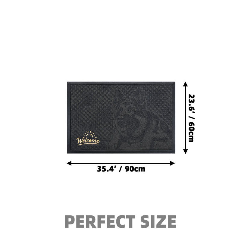 Non-Slip Indoor Doormat, 24" W x 36" L