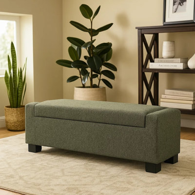 Banc repose-pieds, repose-pieds rectangulaire avec rangement caché