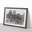 The Manchester Skyline in Abstract - Picture Frame Graphic Art Print-55763379-55763380