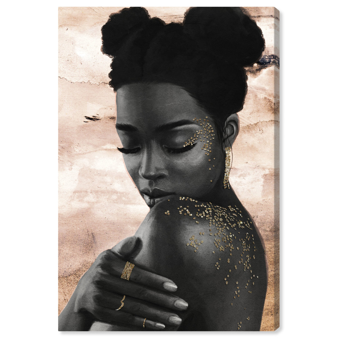 " Fashion And Glam In Blush Tones, Modern & Contemporary Black " Oliver Gal Prints 