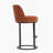 Counter Height Bar Stools Set Of 2, Modern Barrel Design With Backrest, Linen Fabric Upholstered For Kitchen Island-340105602
