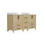 Meuble-lavabo à double cuve l 60 po x P 22 po x H 34 po-42920847