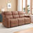 3-Piece Faux Leather Power Reclining Living Room Set with Cup Holders