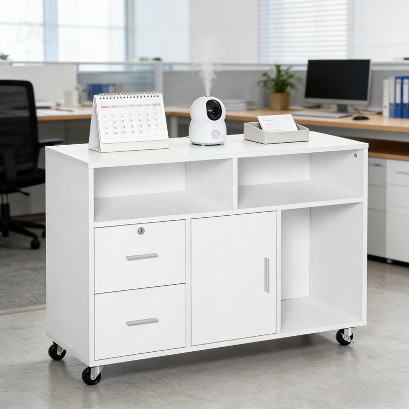 Armoire de rangement mobile, support d'imprimante, armoire de rangement de bureau, buffet