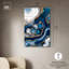 Art mural en acrylique Azure Blue Alveoli I par Art Remedy, prêt à être accroché-1601704001