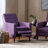 Fabric Recliner Chair Mid-Century Modern Recliner Pushback Single Recliner Sofa With Thicker Seat Cushion Tufted Upholstered Sofa With Wooden Leg For Living Room Bedroom-1340144751