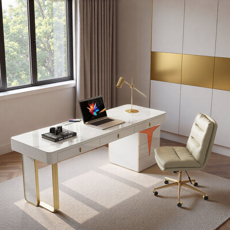 Bureau luxueux aspect marbre