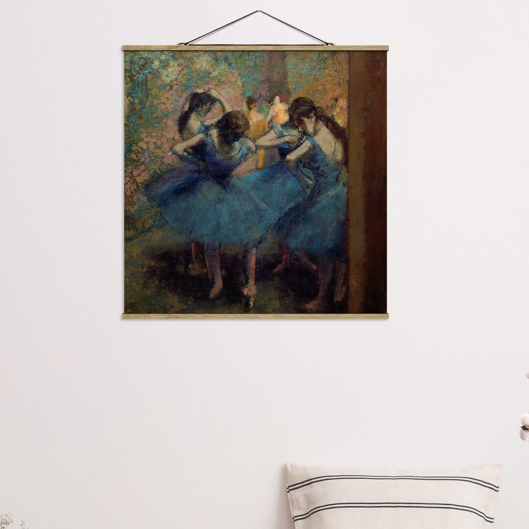 Stoffbild Blue Dancers von Edgar Degas