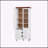 Versatile White MDF Freestanding Storage Cabinet for Various Rooms