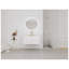 Meuble-lavabo mural 36 po avec lavabo en résine et portes à fermeture en douceur, blanc-129504505-129504503