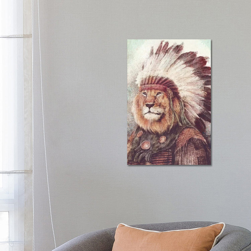Chief II by Mike Koubou - Wrapped Canvas Print, 66.04 cm H x 45.72 cm W