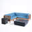 5 - Person Modular Patio Conversation Set with Cushions-1337588774