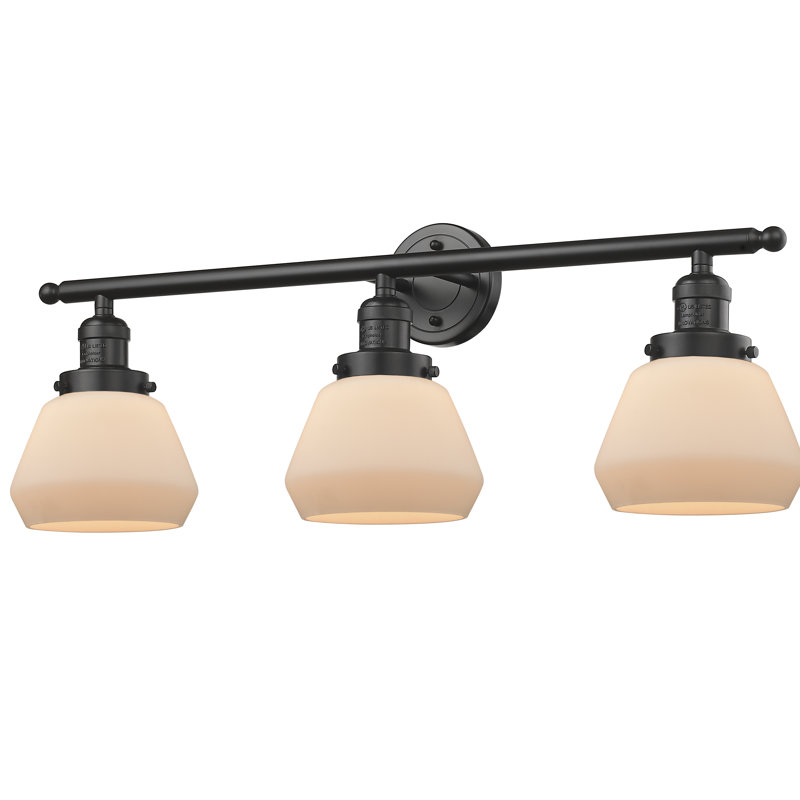 Chill 3 - Light Dimmable Vanity Light, Matte White Cased, Brushed Brass