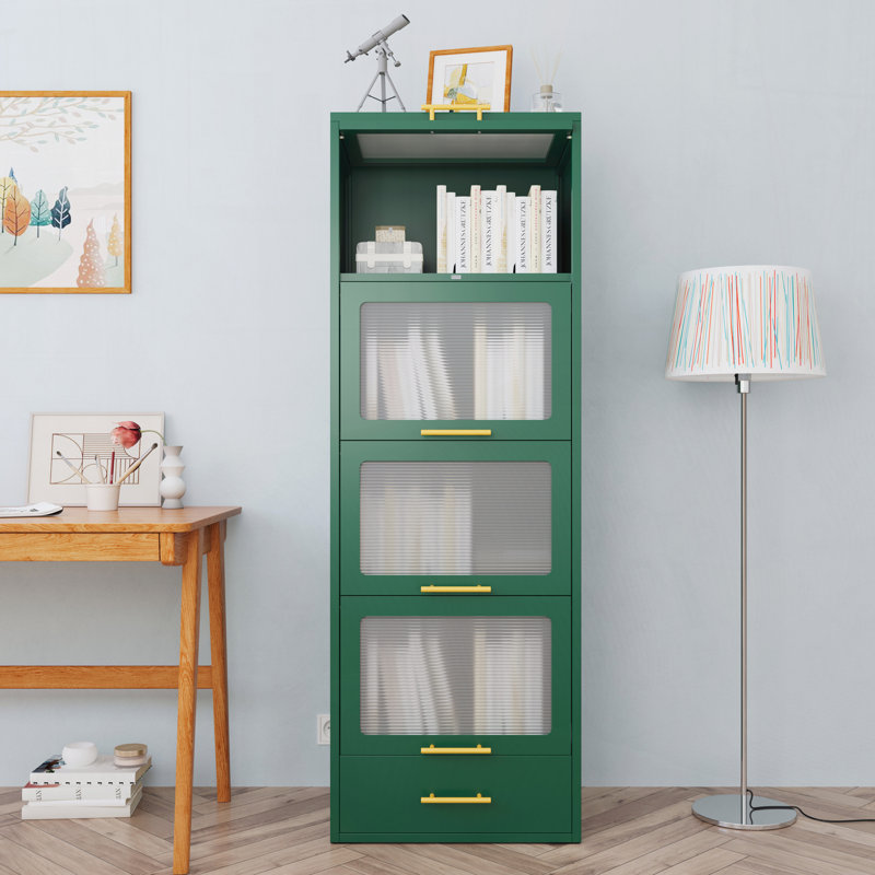 Armoire de rangement en métal, Vert