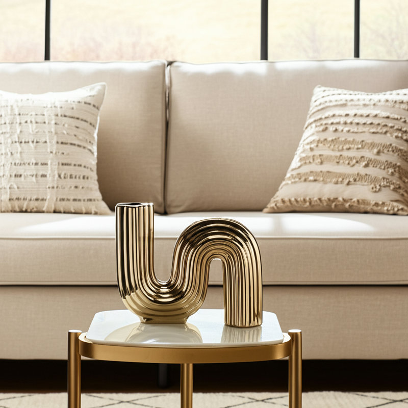 Laurelton 6'' Table Vase, Gold