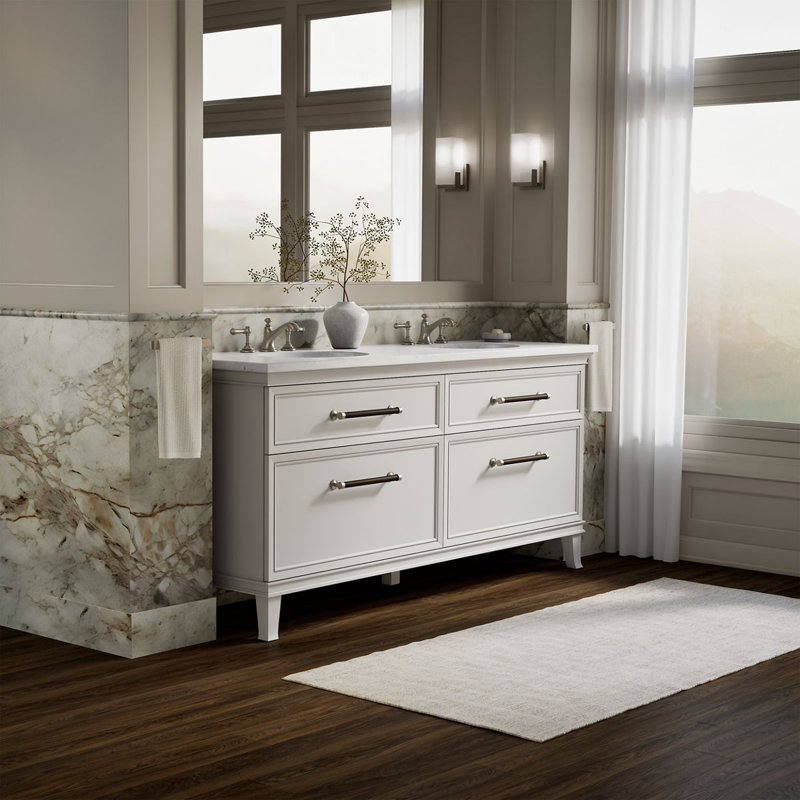 Artifacts 72 In. Bathroom Vanity Cabinet, White