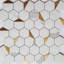 Carreau de mosaïque pelez et collez en aluminium 12 po x 12 po