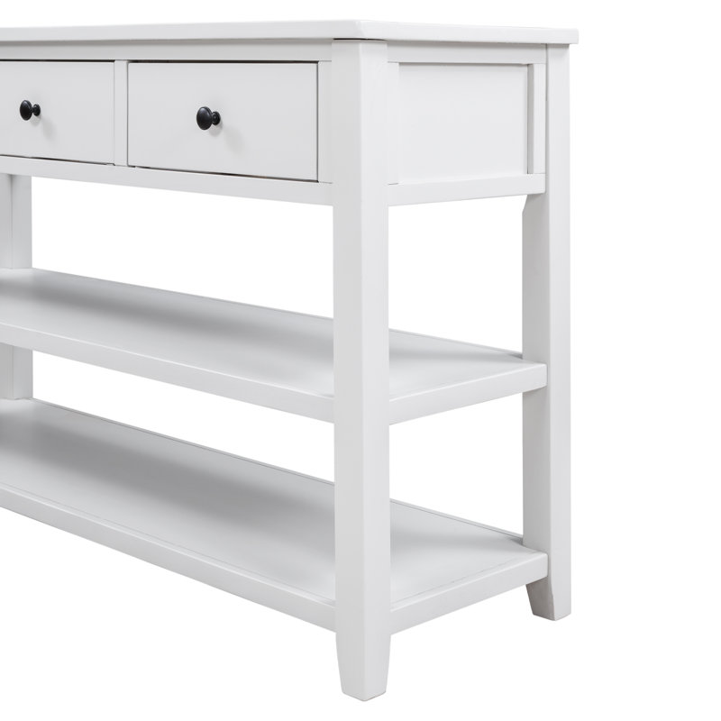 Console Cabras, Blanc antique, Antique White, H 30 po x l 50 po x P 16 po
