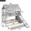 Lit superposé simple peu encombrant avec lit gigogne, structure en bois, design moderne pour la famille