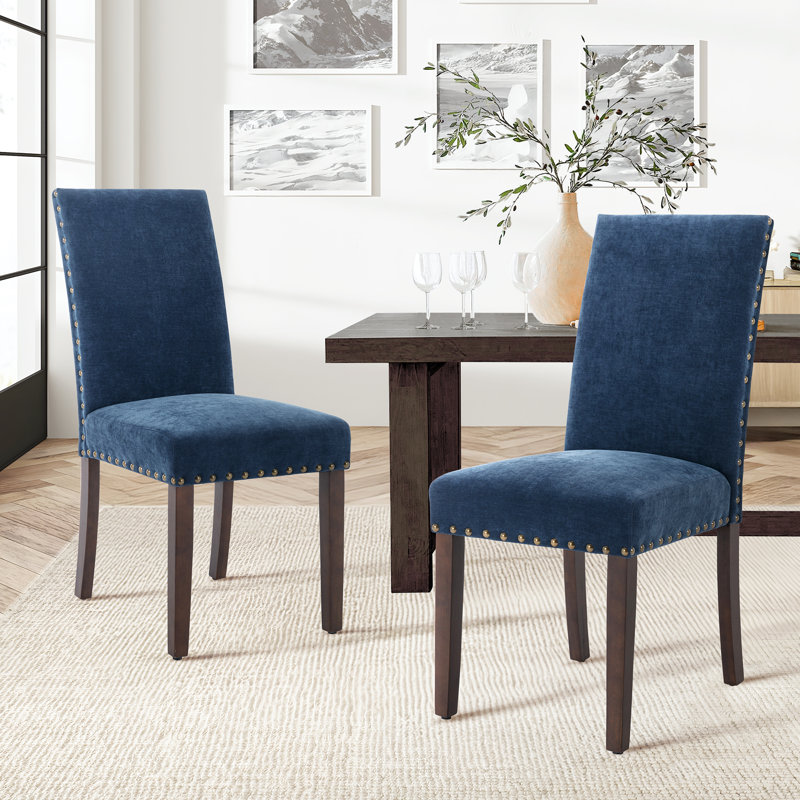 Chaises de salle à manger Bontrager, Bleu