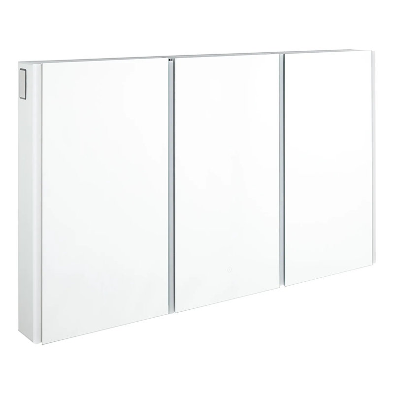 53" Pallas Lighted Medicine Cabinet with Tunable LED and Electrical Outlet, 53"