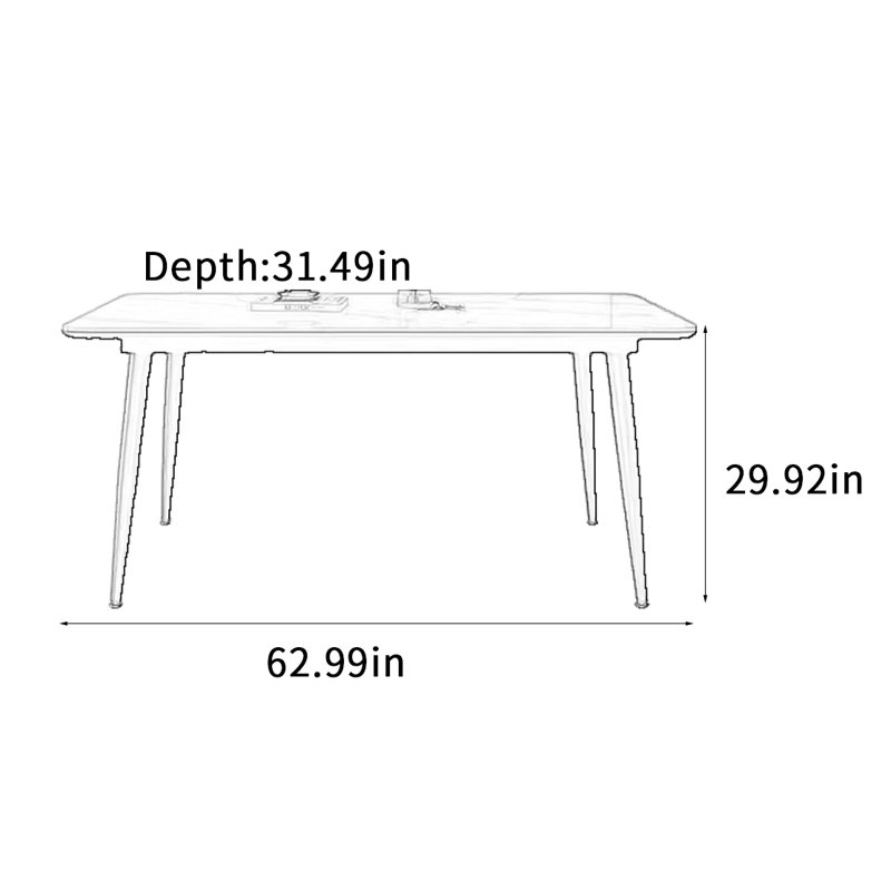 Rumsey, 29.92"H x 62.99"L x 31.49"W